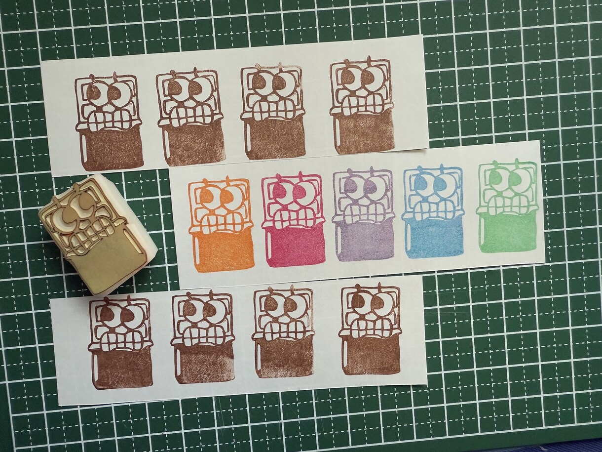 イラストハンコ作ります 消しゴムハンコ3cm×3cmのハンコ作成いたします！ イメージ3