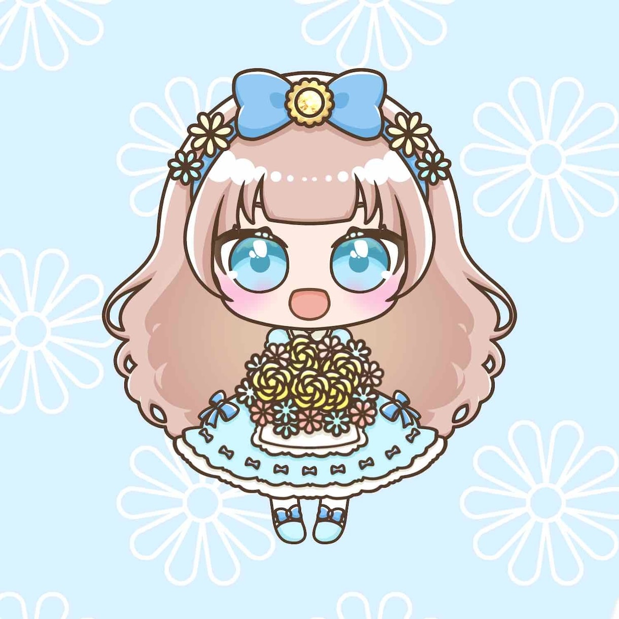 あなたのお姿で制作！春の量産SDイラスト制作します 使いやすい、見やすくかわいいミニキャラを丁寧に仕上げます！ イメージ5