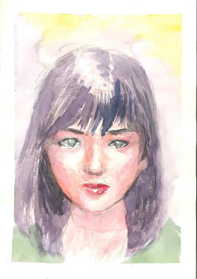 水彩画で似顔絵を描きます 手書きの水彩画で描く似顔絵です。 イメージ1