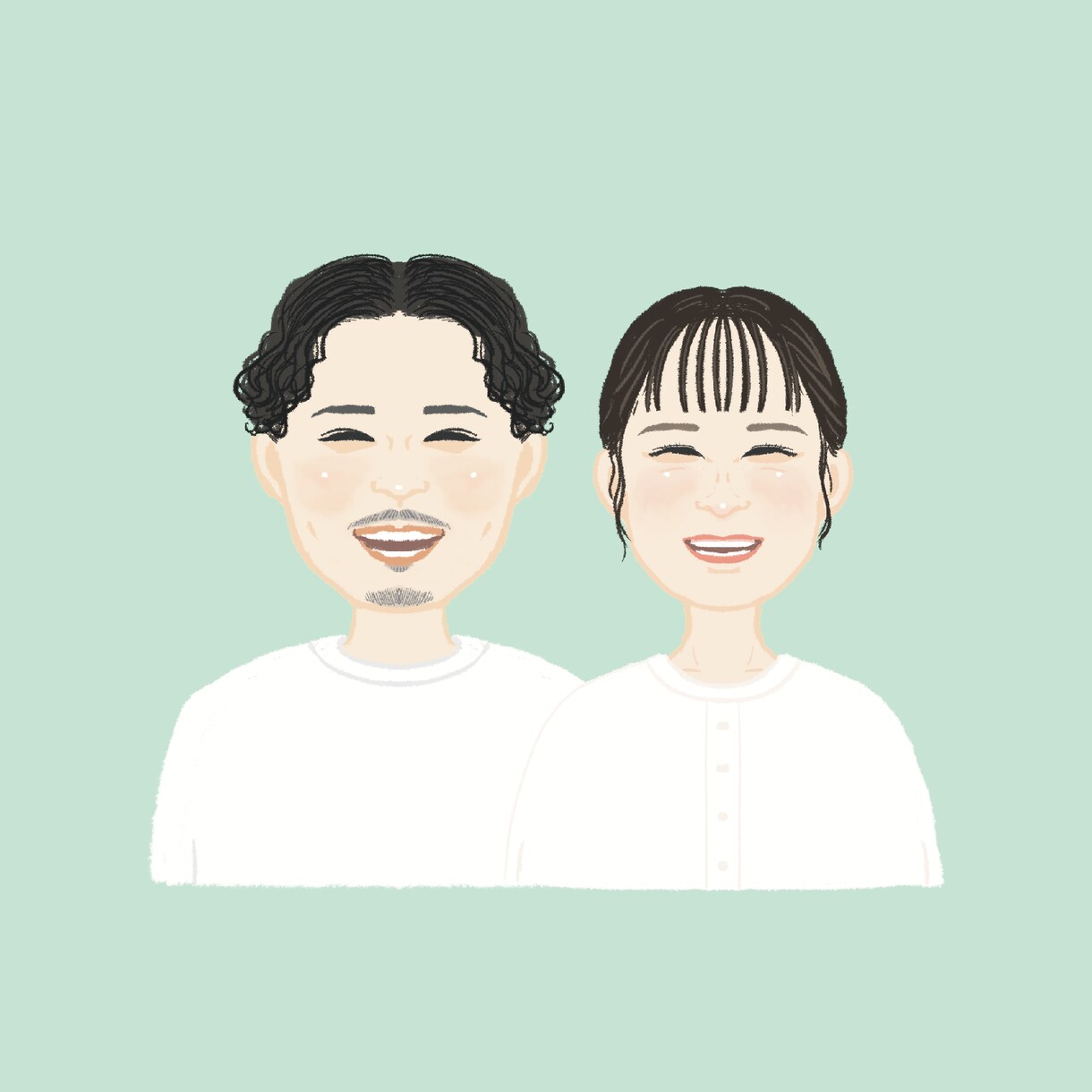ほんわか笑顔の似顔絵を作成します ミニキャラみたいで可愛い♩似顔絵ギフトにも イメージ6