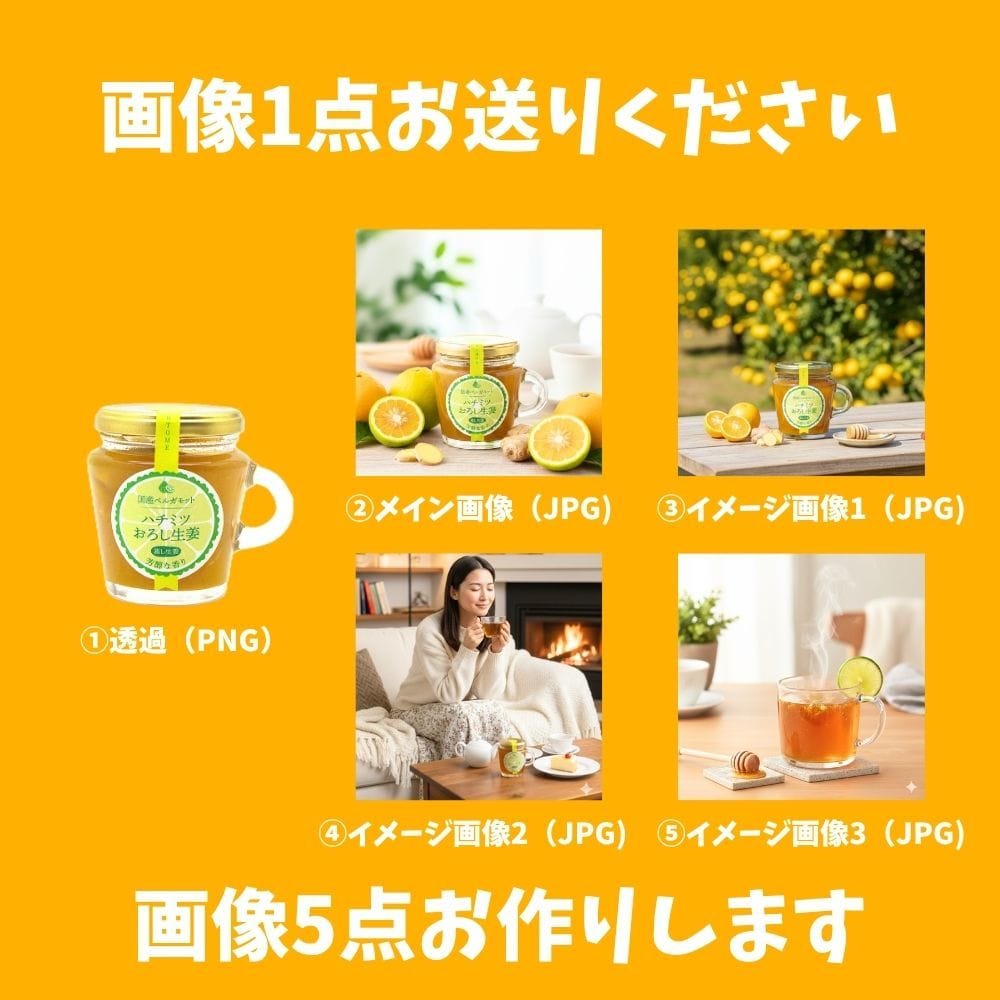 商品画像1点送るだけ！ECメイン画像生成代行します 合計5点の魅力的な画像を作成！ イメージ3