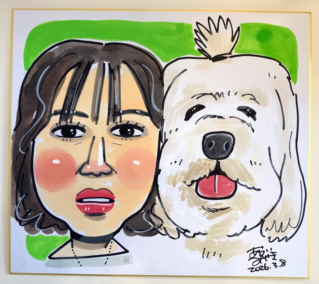 フジTV「いいとも！」似顔絵マスターが描きます お写真から、2人の似顔絵を描きます！ イメージ3