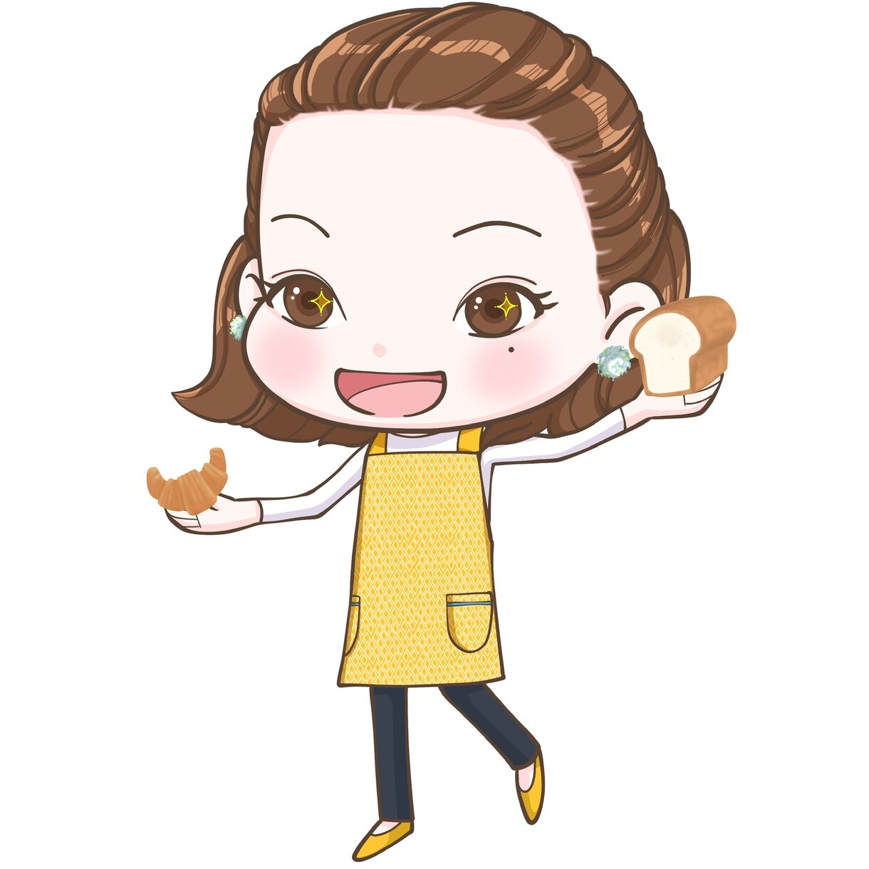 ブログアイコンアイコンなどに最適に描きます 格安差分で動きのある似顔絵になり動画やHPなどにオススメです イメージ10