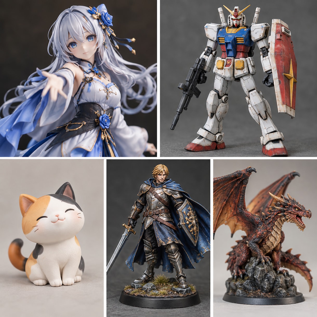 大切なフィギュアを、丁寧に塗装します 未塗装フィギュアを、理想の一体へ。 イメージ2