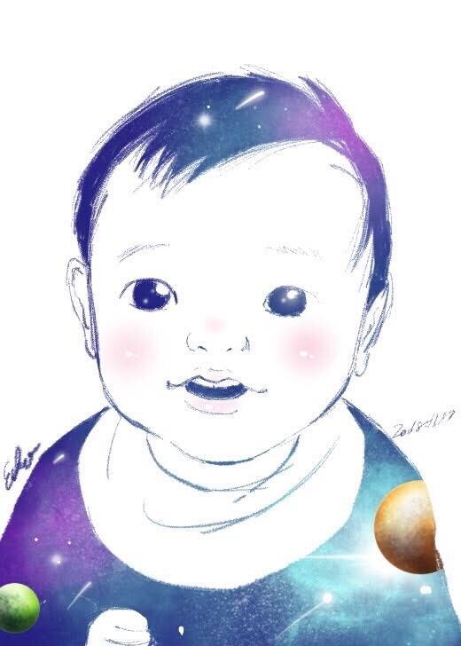 宇宙似顔絵描きます (^-^)特別なプレゼントを贈りたいあなたへ イメージ2