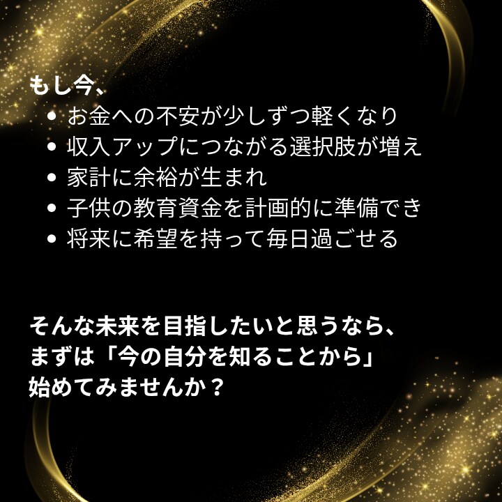 金運引き寄せタロット占いでお金への不安を紐解けます 理想の未来の為に「今の自分を知ること」から始めませんか？ イメージ3