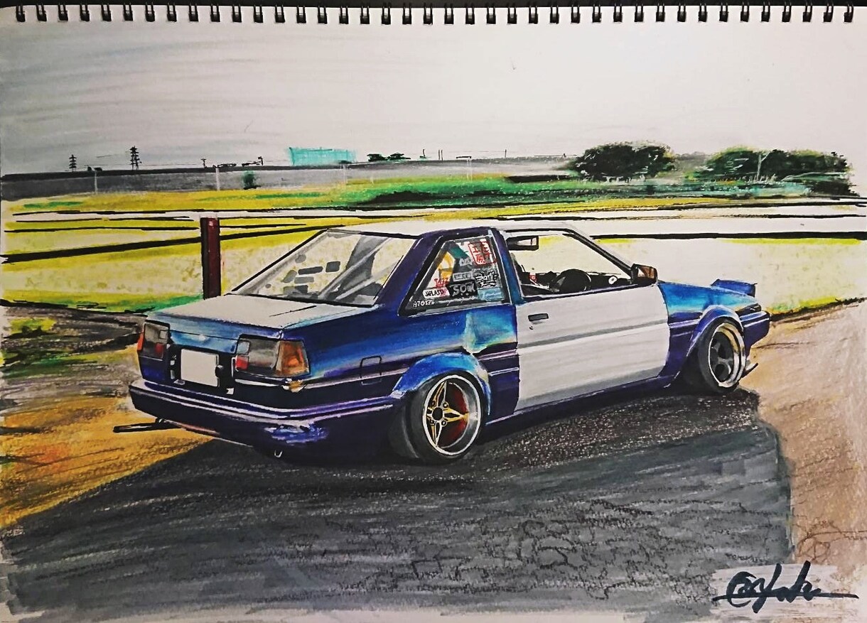 あなたの愛車のイラストを描きます 車仲間へのプレゼントや愛車への思い出に！ イメージ6