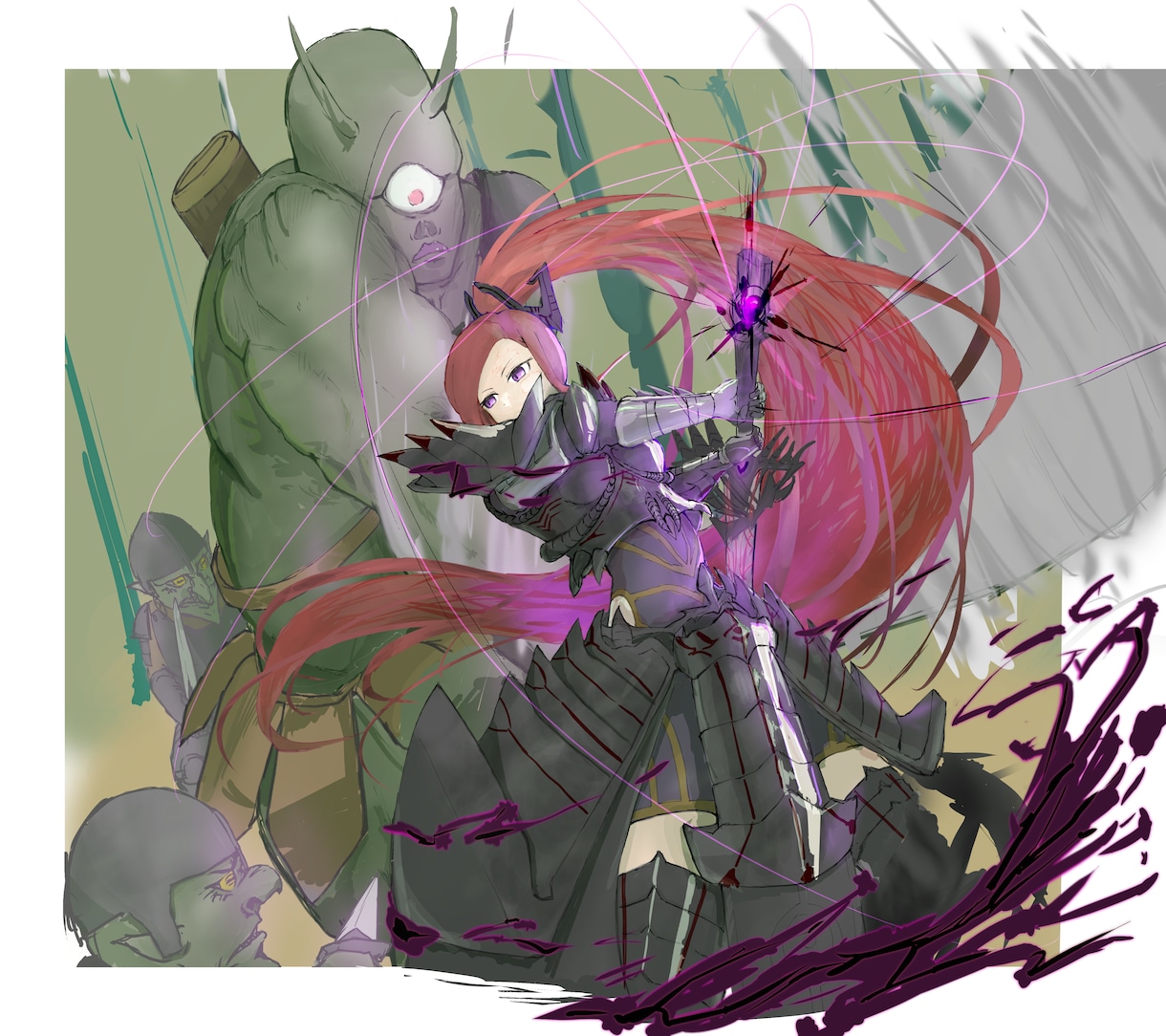 オリジナルキャライラストを描きます 迫力のある王道ファンタジーアート！ イメージ1