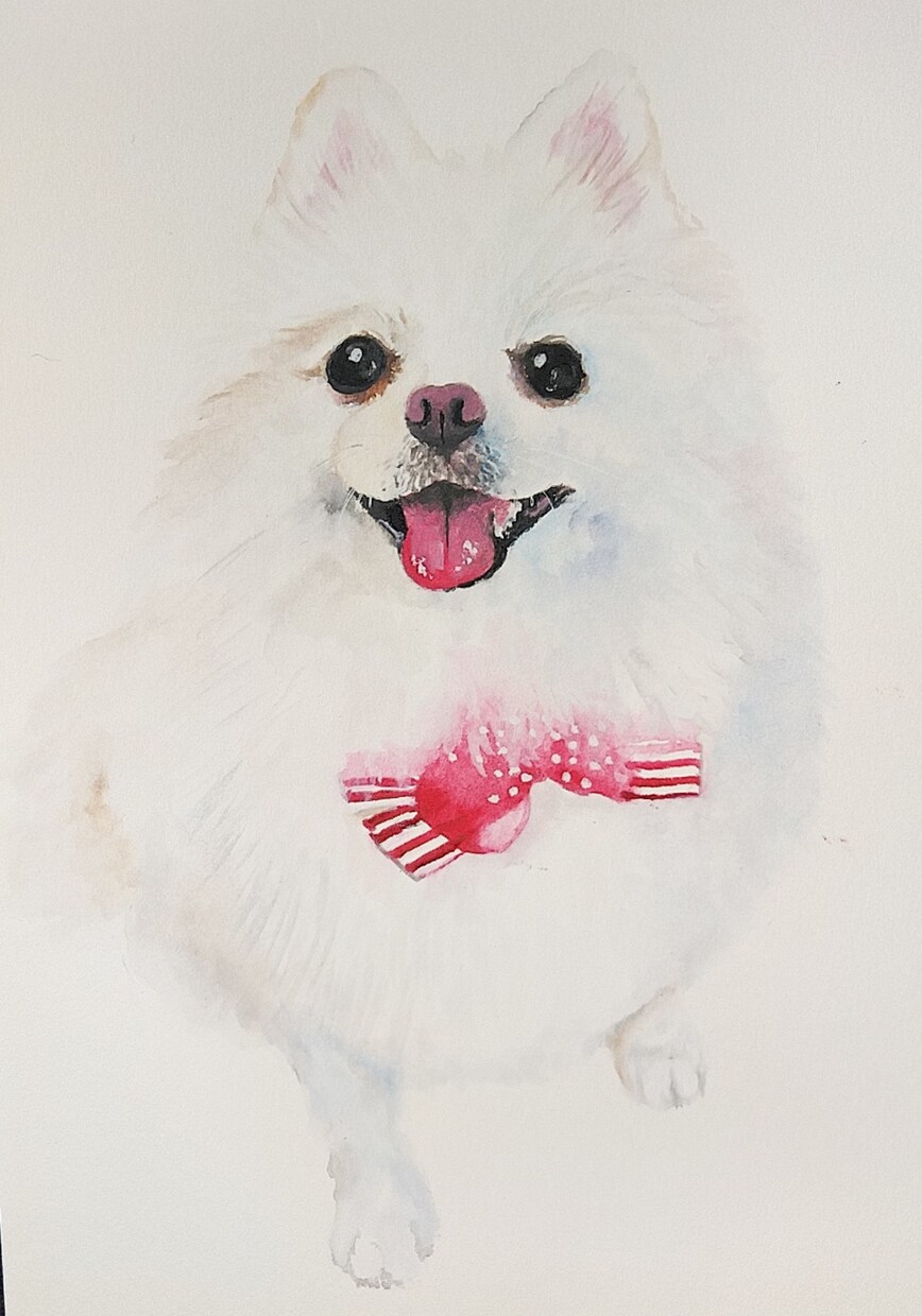 写真サイズに大切な小さな家族の似顔絵お描き致します 大切な小さなを絵に残したい。ペットロスで寂しいひとへの贈り物 イメージ7