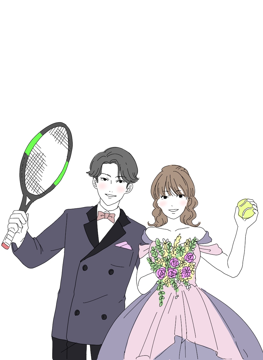 結婚式のウェルカムボードのイラスト描きます ウェルカムボードやペーパーアイテム、家族写真なんでもOK♪ イメージ2