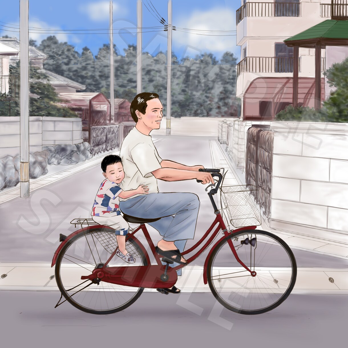 昭和世代に人気！どこか懐かしい漫画絵描きます 大切な人の思い出のシーンを、絵にしてプレゼントしませんか？ イメージ6