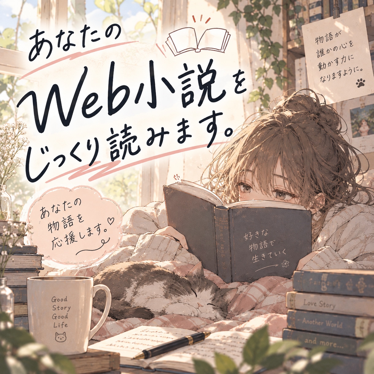 あなたのWeb小説を2万字までじっくり読みます 応援感想or本音レビュー！読者目線で丁寧にお伝えします イメージ1