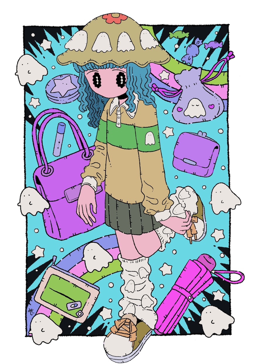 マットでレトロ、どこか不思議なイラストを描きます シュールで個性的な世界観を描くのが得意なイラストレーター。 イメージ4