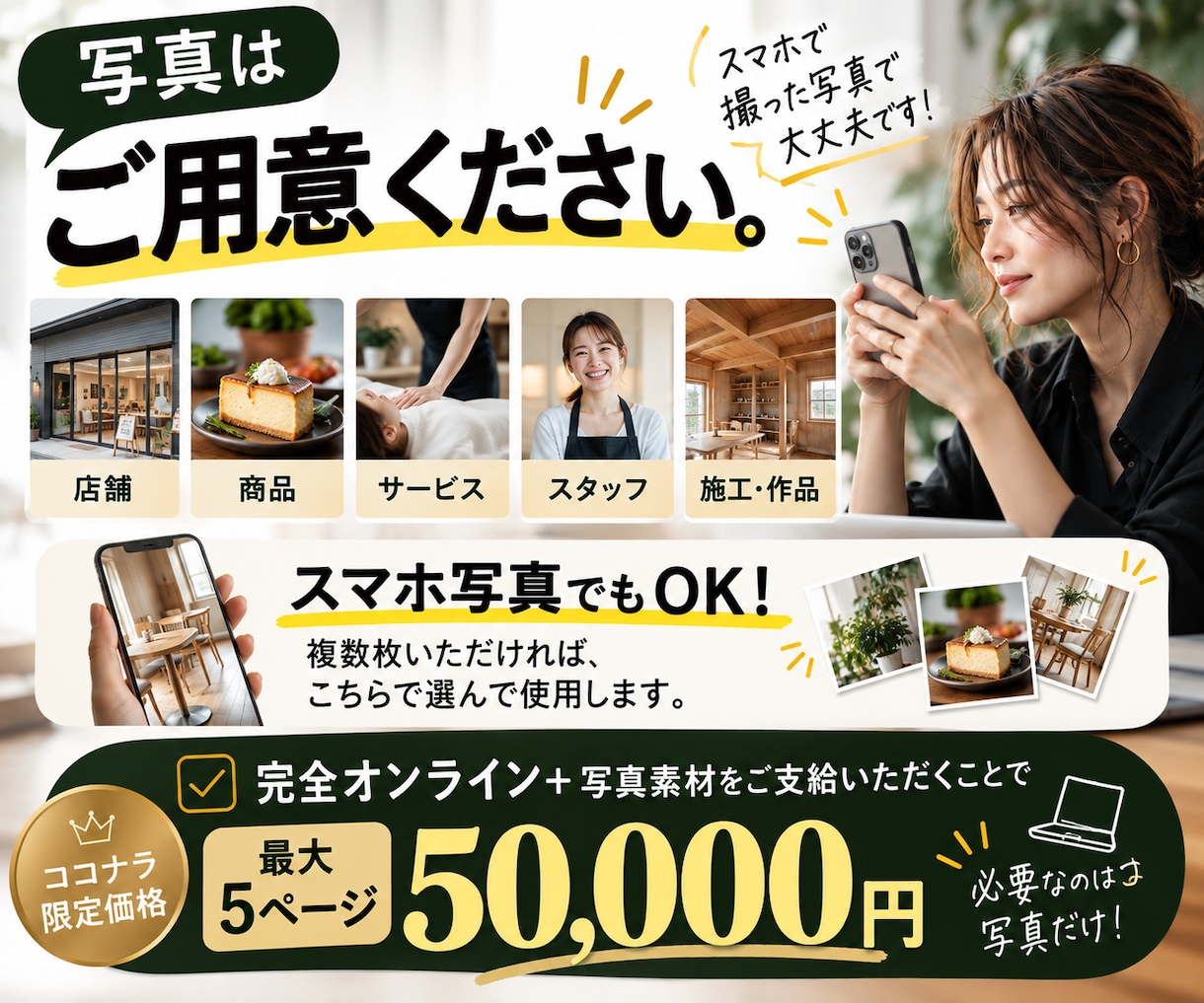 Wixで小さな事業のホームページを制作します 何を載せるか決まってなくても大丈夫です。まるっと対応します イメージ4