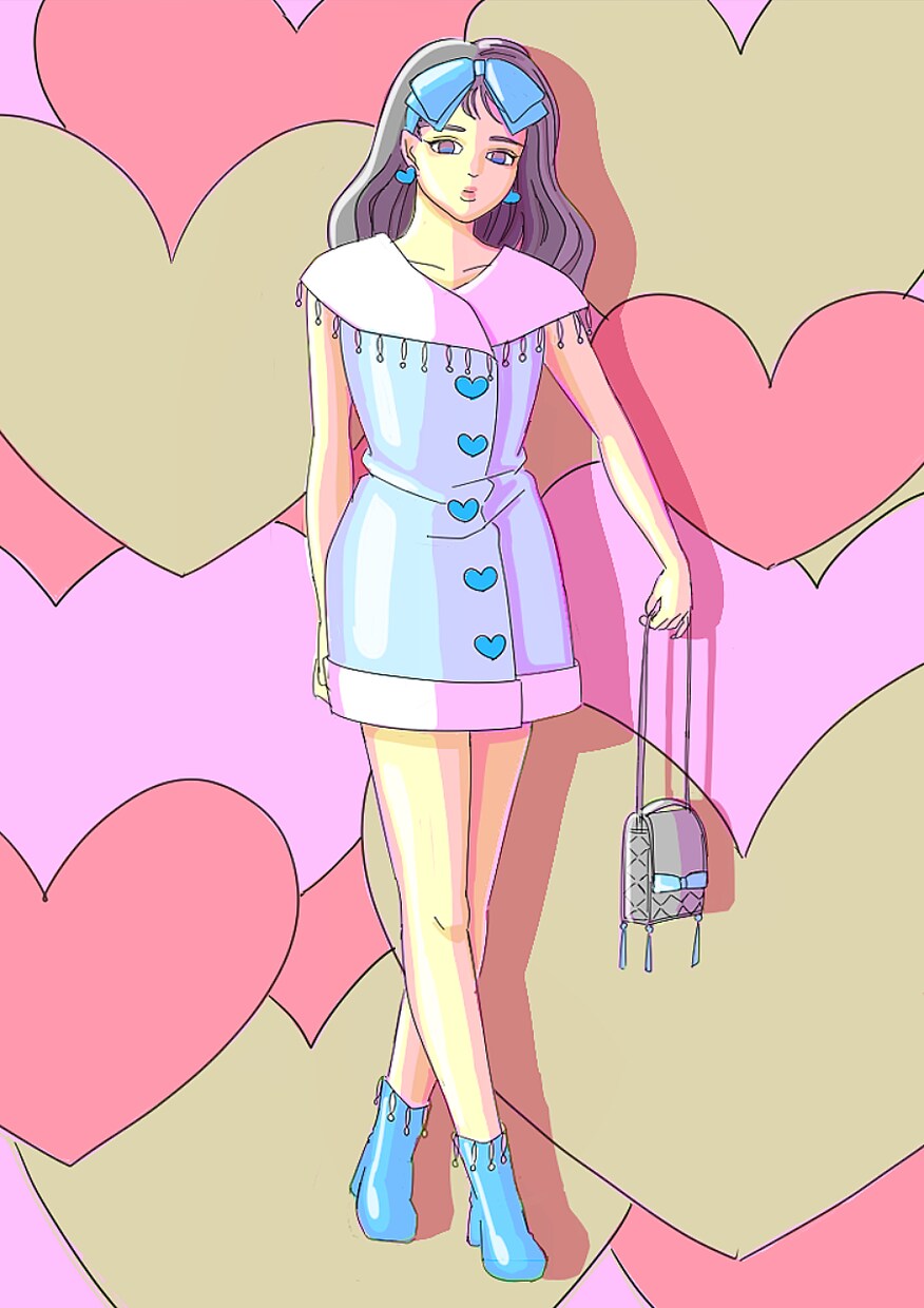 色遣いが印象的でポップなイラストを作成します アイコン、動画のサムネイル等にいかがでしょうか イメージ2