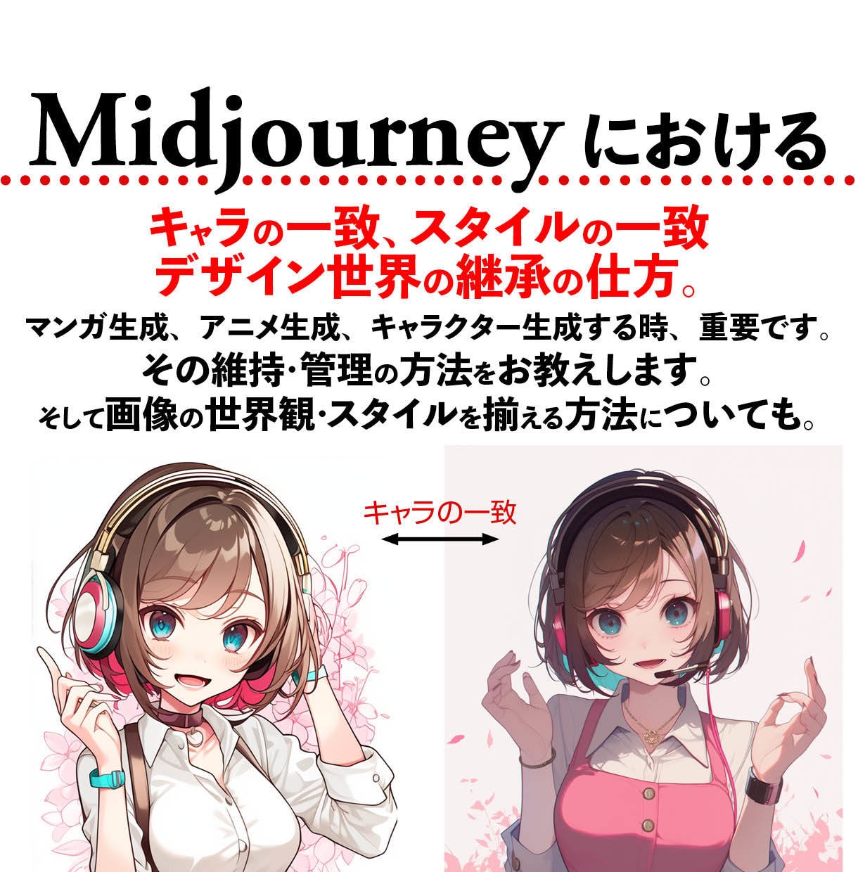 Midjourney活用、究極のノウハウを教えます デザイン歴39年、AI歴36年のMidjourney究極活用 イメージ1