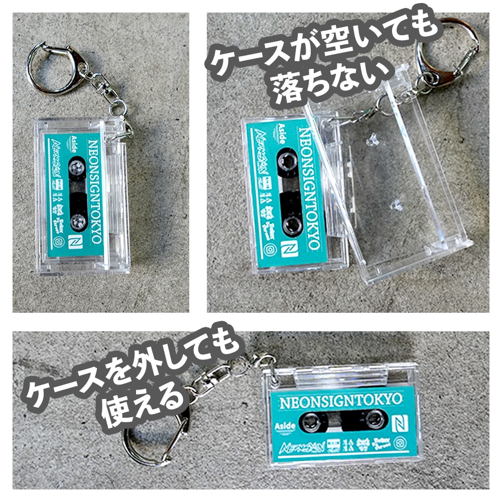 NFC内蔵ミニカセットキーホルダー制作いたします SNSアカウントや表示させたいリンクページを記憶 イメージ3