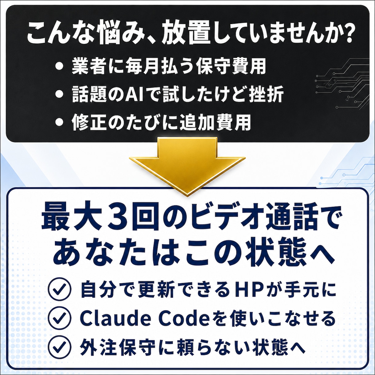 知識なくてもOK！オリジナルHPの公開まで教えます Claude Code対応！マンツーマンサポート講義資料あり イメージ2