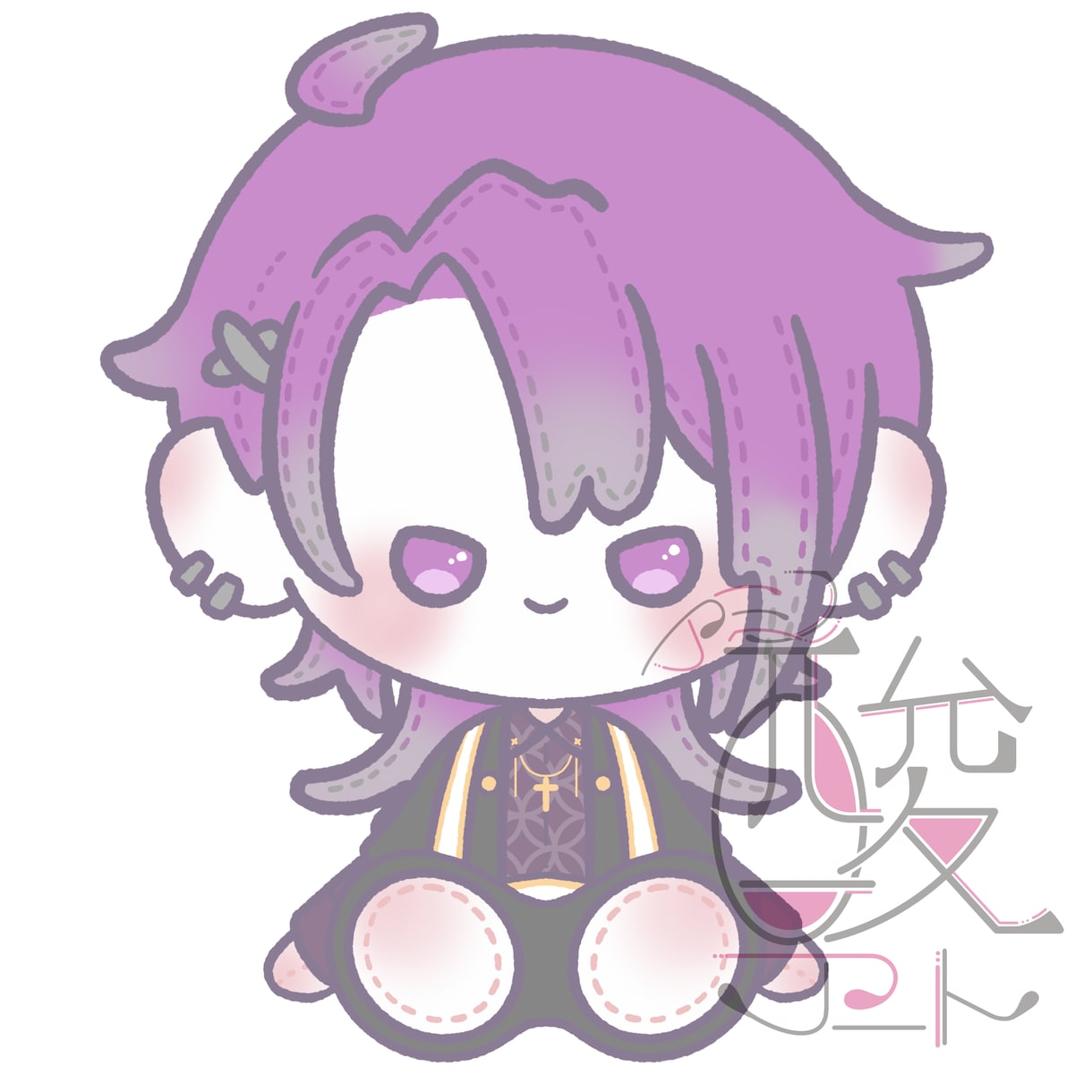 ぬいぐるみ風イラスト描きます ゆるふわ可愛いぬい風イラスト、アイコンや配信のお供にどうぞ！ イメージ5