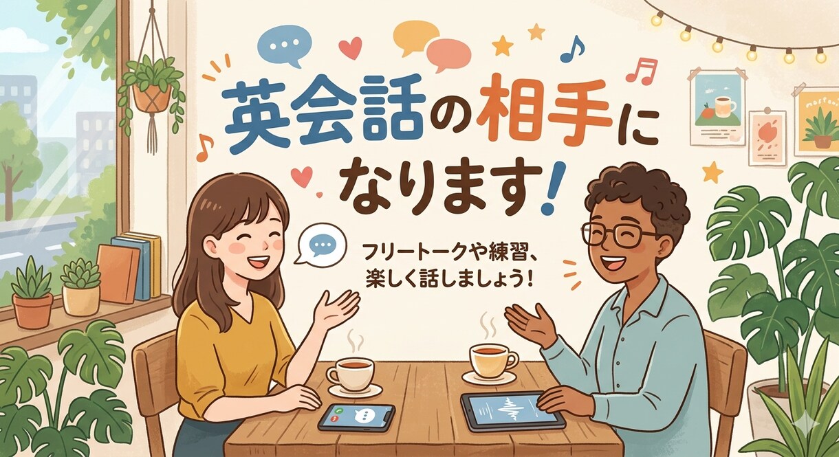 英検一級取得バイリンガルが英語の話し相手になります お子さんから大人まで！アニメからビジネス英語まで内容は自由！ イメージ1