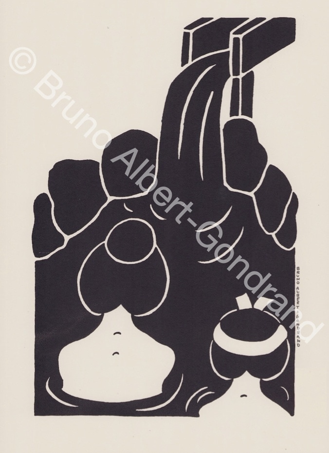 シンプルでインパクトがあるイラストを白黒で描きます ヨーロッパテイストで手描き独特の温かみを感じるスタイルです イメージ4