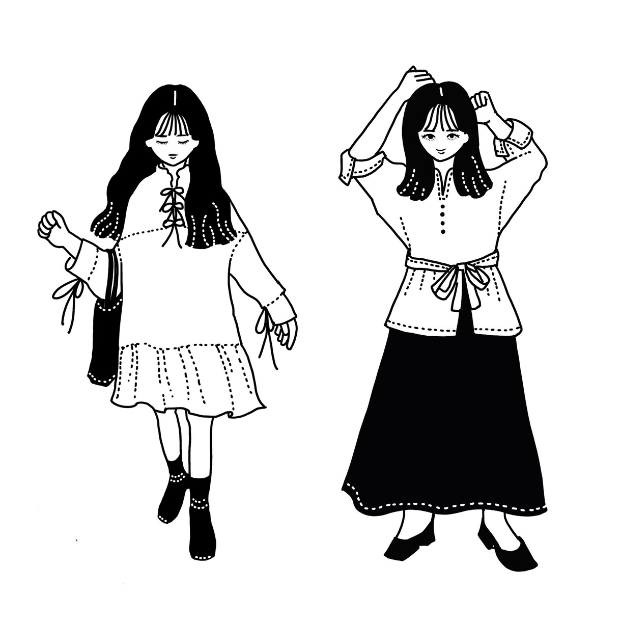 現役デザイナーが、お洒落イラスト・似顔絵を描きます お洒落でレトロな雰囲気。似顔絵やアイコン、プレゼントに！ イメージ7