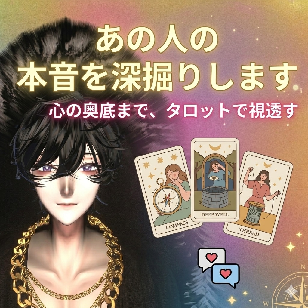 あの人の本音を深堀します つらい片思いをしている方。あの人の気持ちをタロットで観ます イメージ1