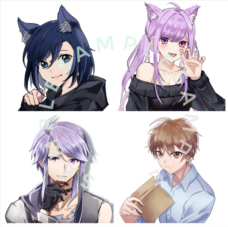 かわいい風夢絵、アイコン、デフォルメ制作します アイコン、ミニキャラ、オリジナル、夢絵、二次創作何でもOK！ イメージ2