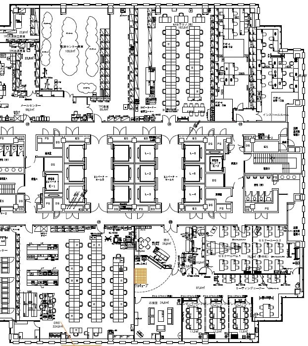 オフィス等のレイアウト図面を作成します。ます 事務所開設・移転、既存レイアウト変更等に伴うCAD図作成 イメージ1