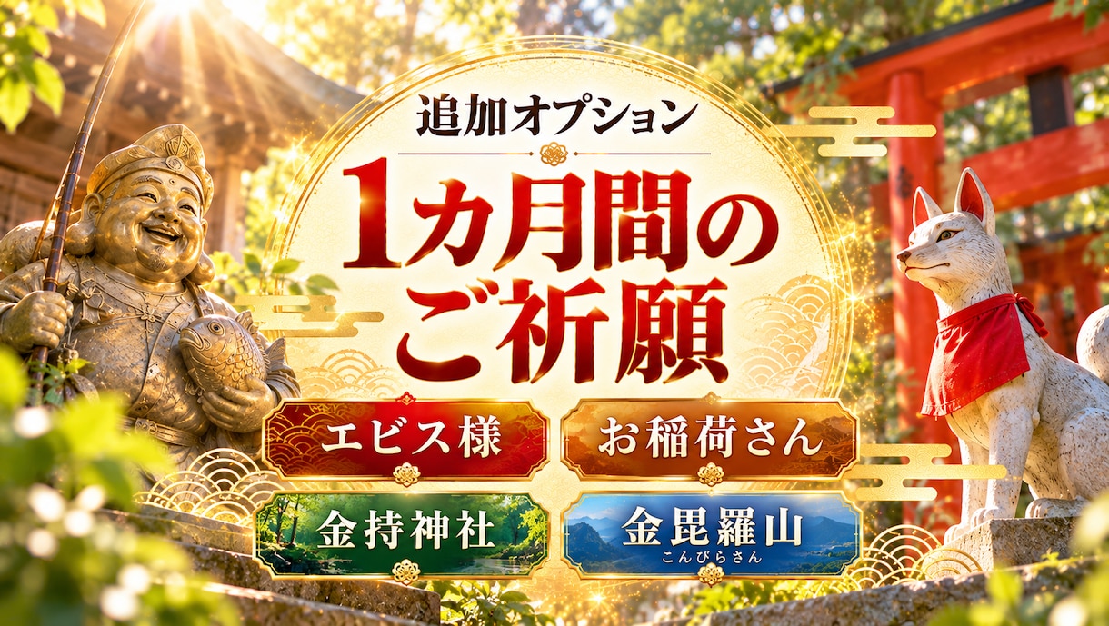 エビス様とご縁を結び、金運アップをご祈願します 金運上昇！福の神の力を授かり、豊かさがどんどん流れ込む体質へ イメージ15