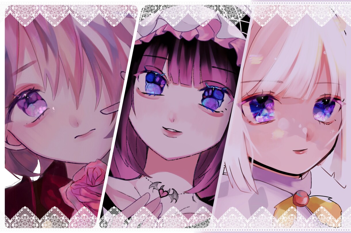 イラスト作成します かわくて 淡く キラキラしたイラスト描きます イメージ1