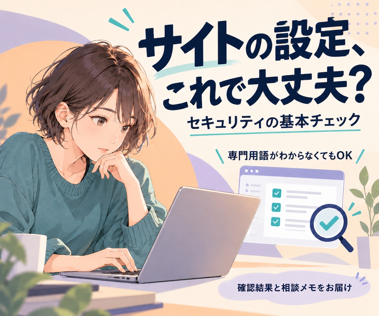 Webサイトのセキュリティ基本設定を確認します 公開ページから確認できる基本設定をチェックします イメージ1
