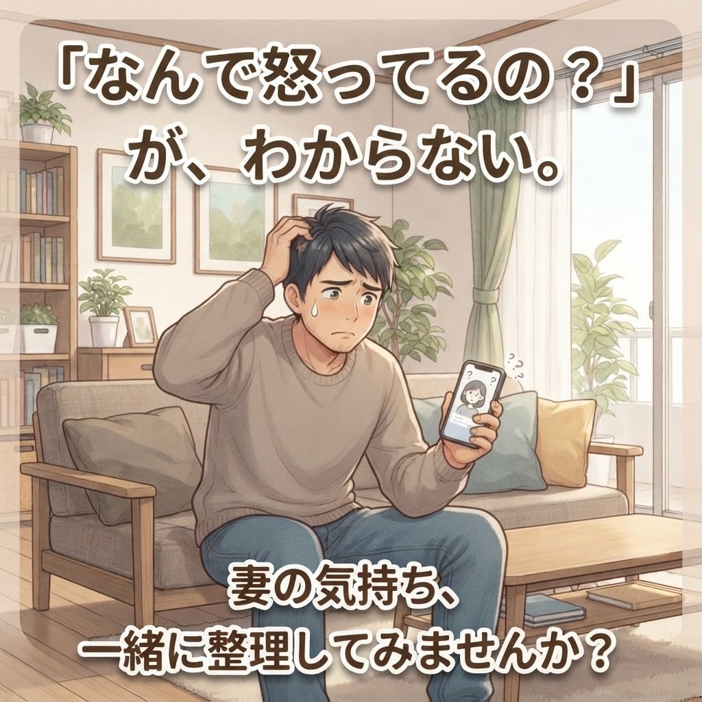 ちょっと聞いてよ〜！妻の気持ちを一緒に整理します なんで怒ってるの？とお悩みの男性の方！女性目線でアドバイス イメージ2