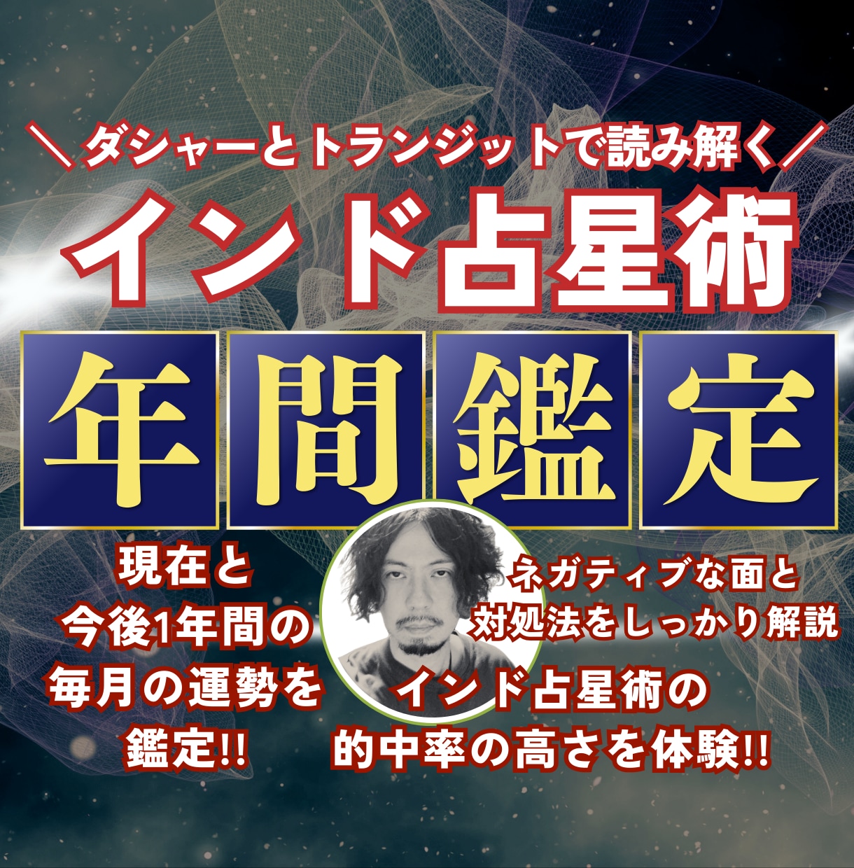 インド占星術鑑定、1年間の毎月の運勢を占います 惑星運行から毎月の具体的な運勢を解説!! イメージ1
