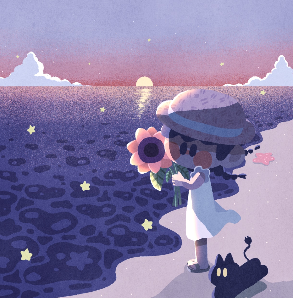 背景込みの絵本調のゆるくカラフルなイラスト描きます MV・キービジュ・商品などに｜背景あり・キャラクターのみなど イメージ2