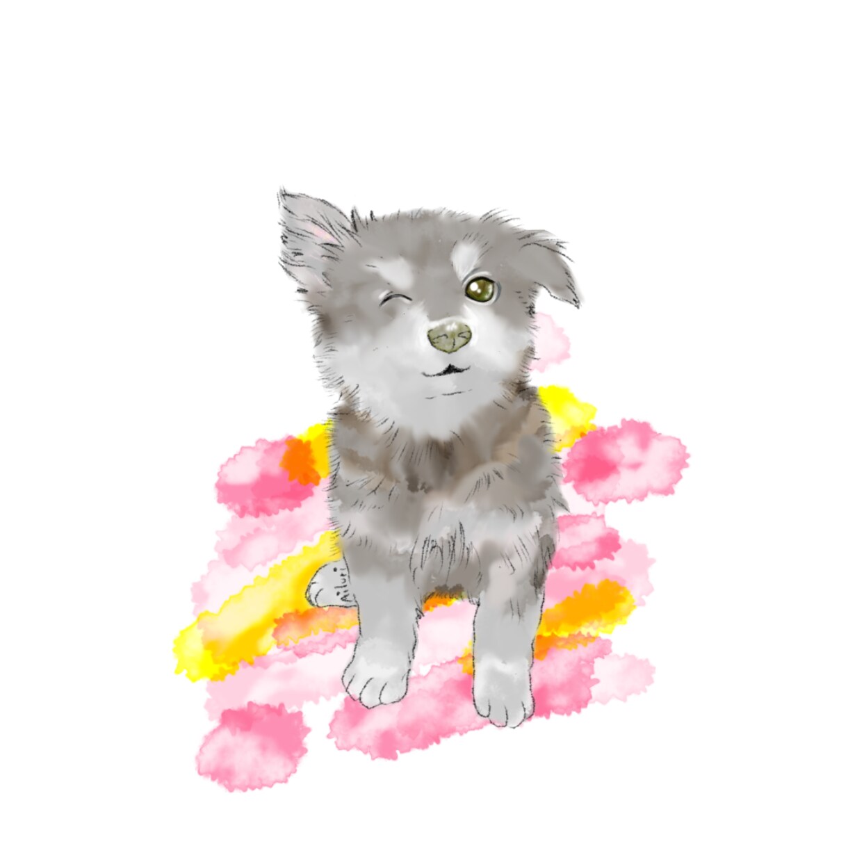 虹の橋を渡った【愛犬】を【イラスト】で甦らせます わんちゃんも【より可愛く♡より格好良く⭐︎】描きます イメージ3