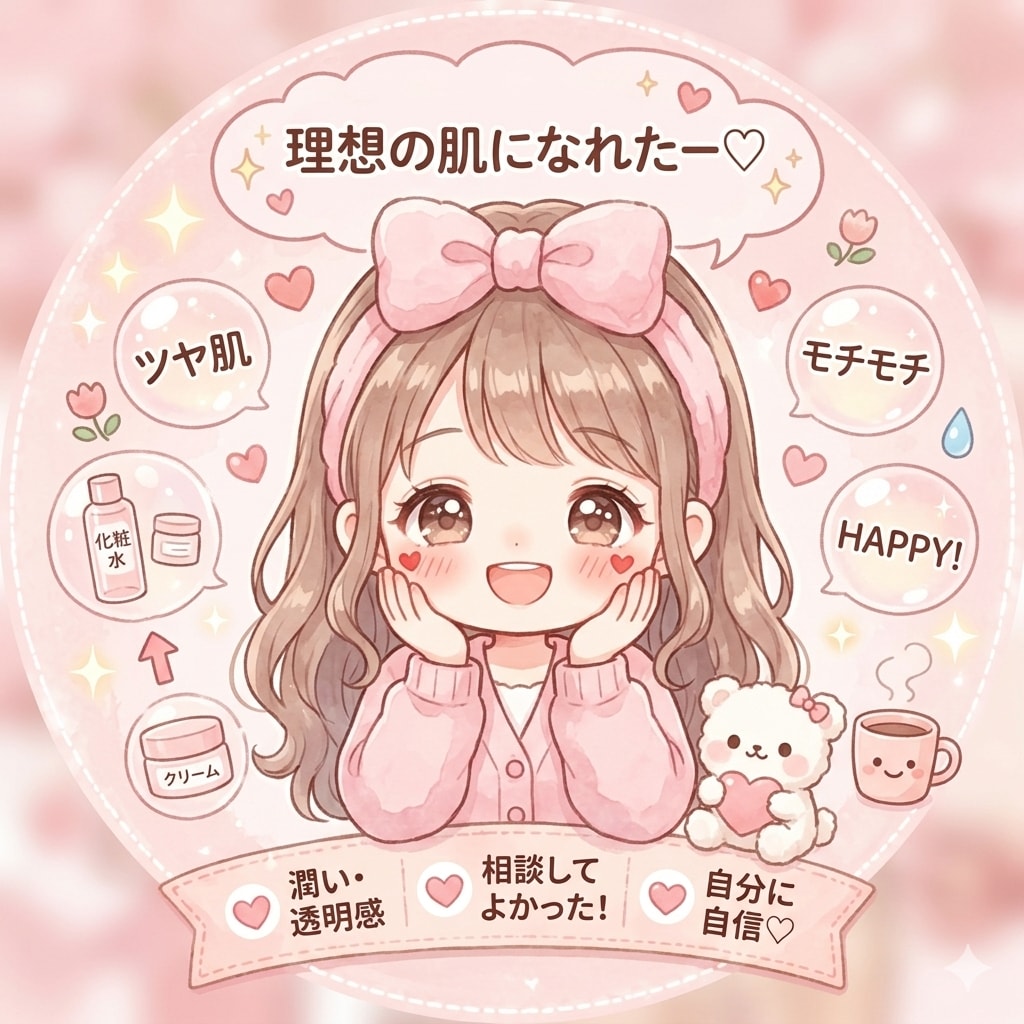 スキンケア迷子の方　あなたに合うケア見つけます 元美容部員が優しく丁寧にお悩みお聞きします イメージ4