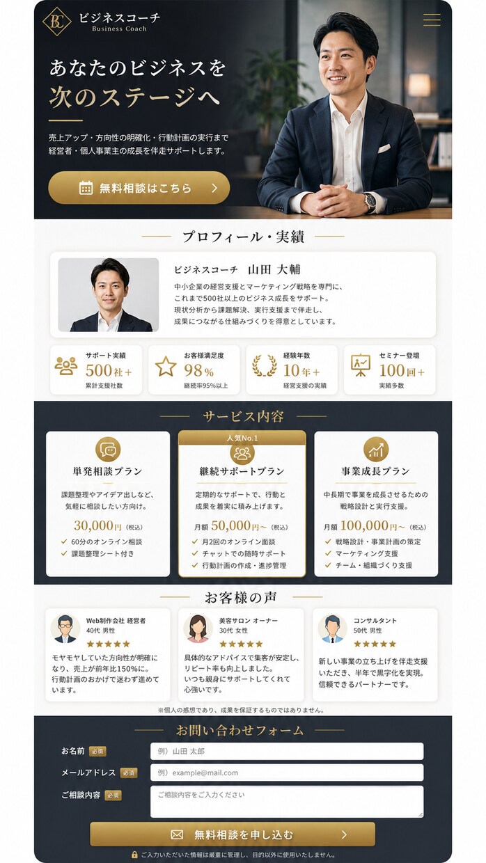 集客LP・1ページHPを制作します LP制作から集客導線まで一気通貫サポート イメージ6
