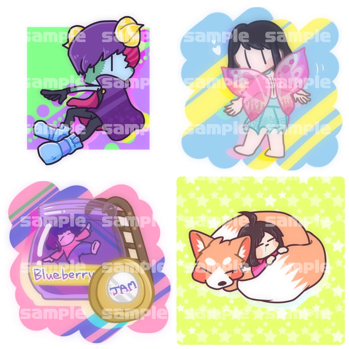 最短1日！ポップなイラスト描きます アイコンや挿絵、用途にあわせてイラスト描きます！商用利用可！ イメージ6