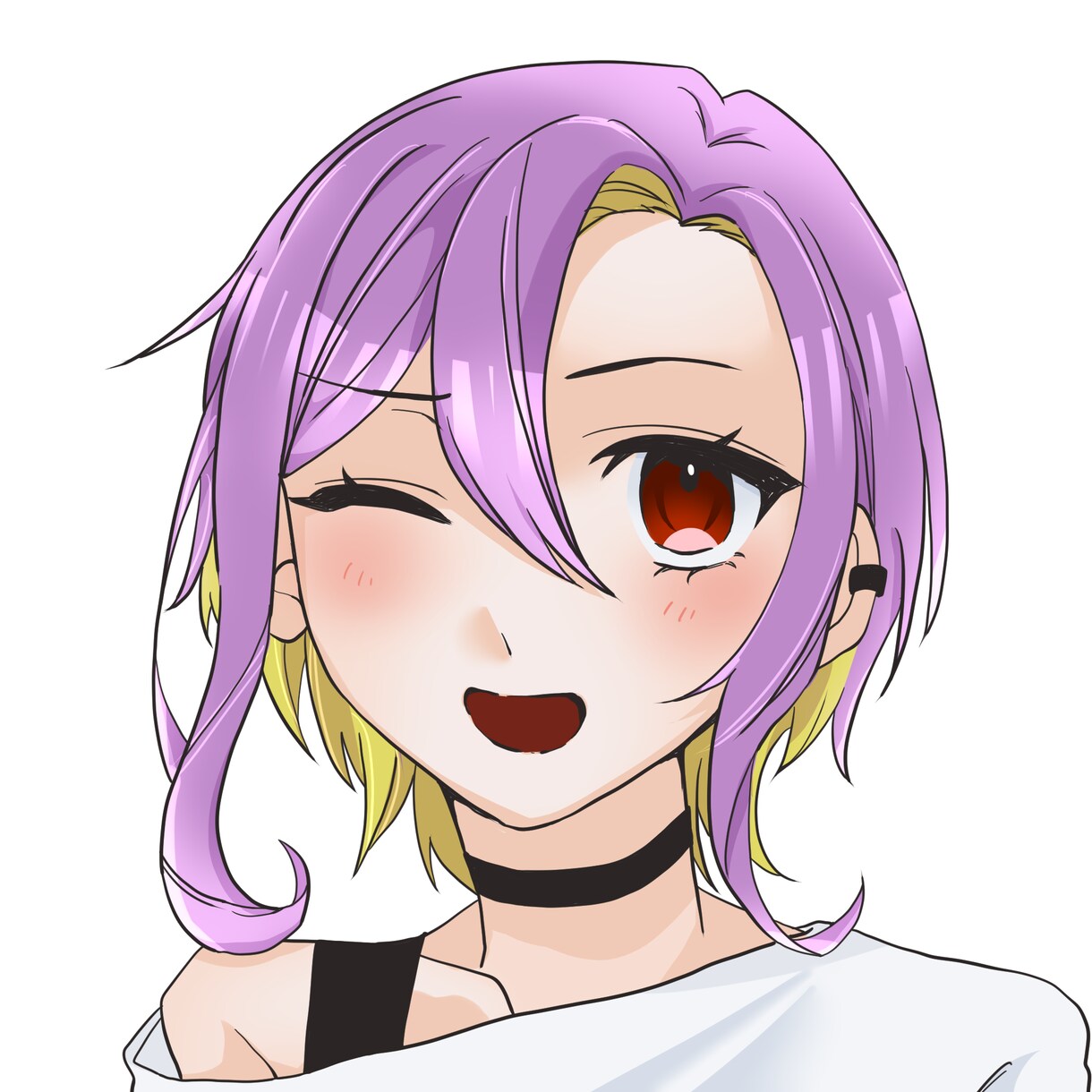 胸上イラスト描きます アイコンに最適な表情豊かなイラストを提供します イメージ5