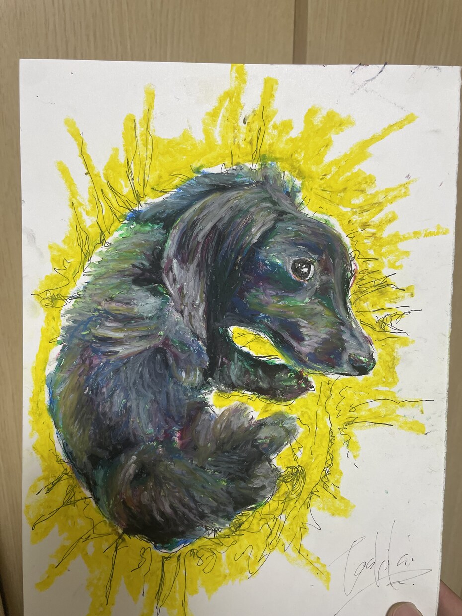 いままでにないタッチでお客様のペットをお描きします 主にクレヨンを使った絵をお届けします。イメージお聞きします イメージ2