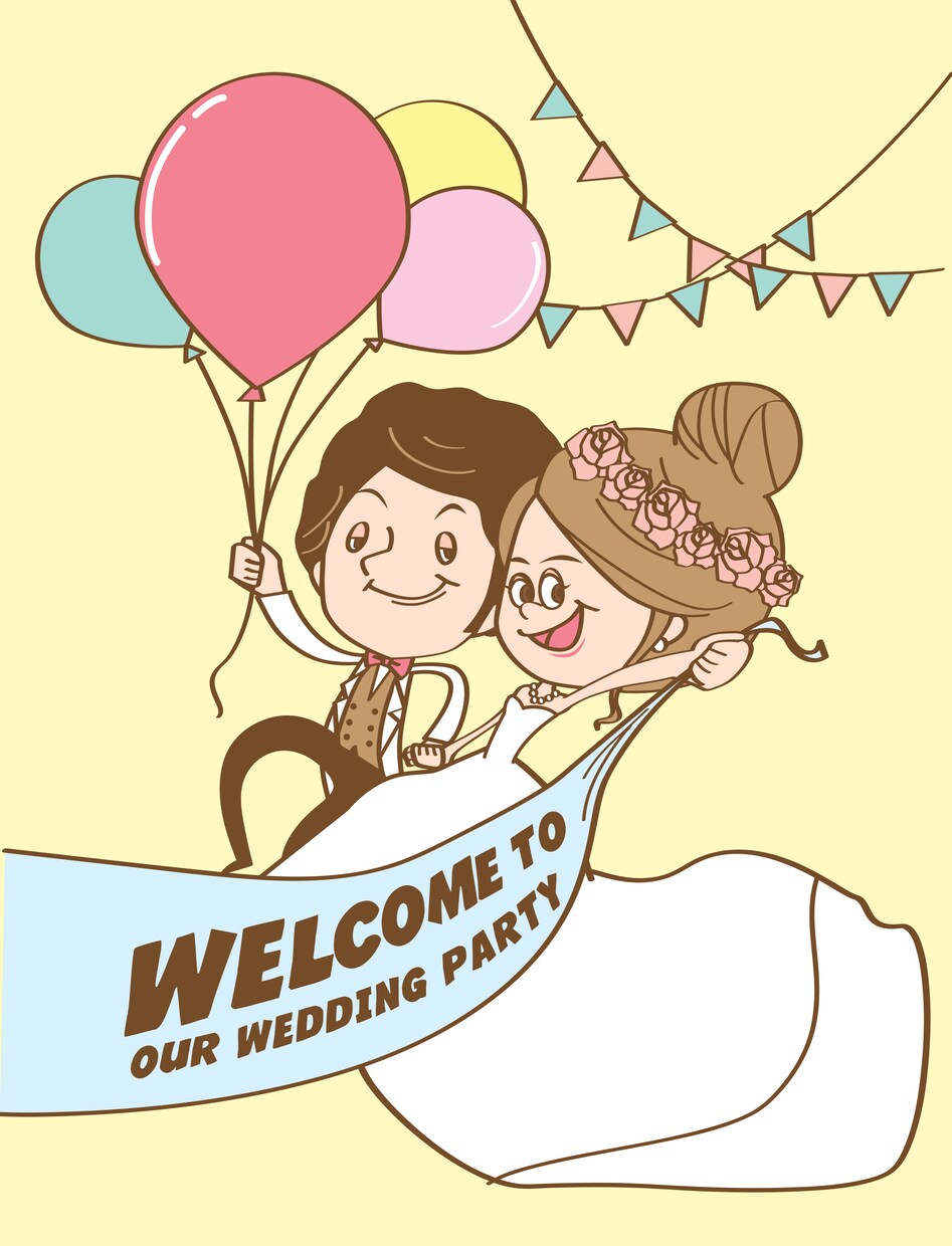 結婚式やパーティにぴったりなイラストかきます ポップで可愛いテイストのイラストお探しの方♪ イメージ2