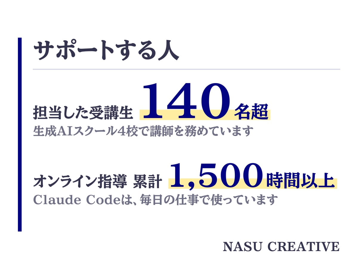 現役AI講師がClaude Codeを教えます 1対1サポート｜画面共有60分、プロが業務で動かすまで伴走 イメージ7