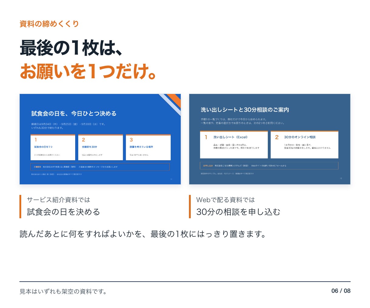 営業資料・サービス紹介資料をパワポで作ります 困りごとから次の一歩まで、商談の順番で組み立て イメージ6
