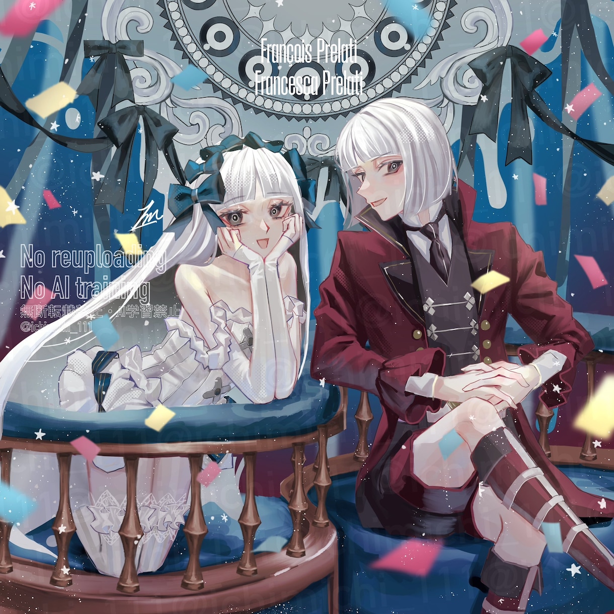 キラキラした豪華な印象の一枚絵を描きます 誕生日イラストや表紙、MVイラストなど幅広く対応いたします イメージ3