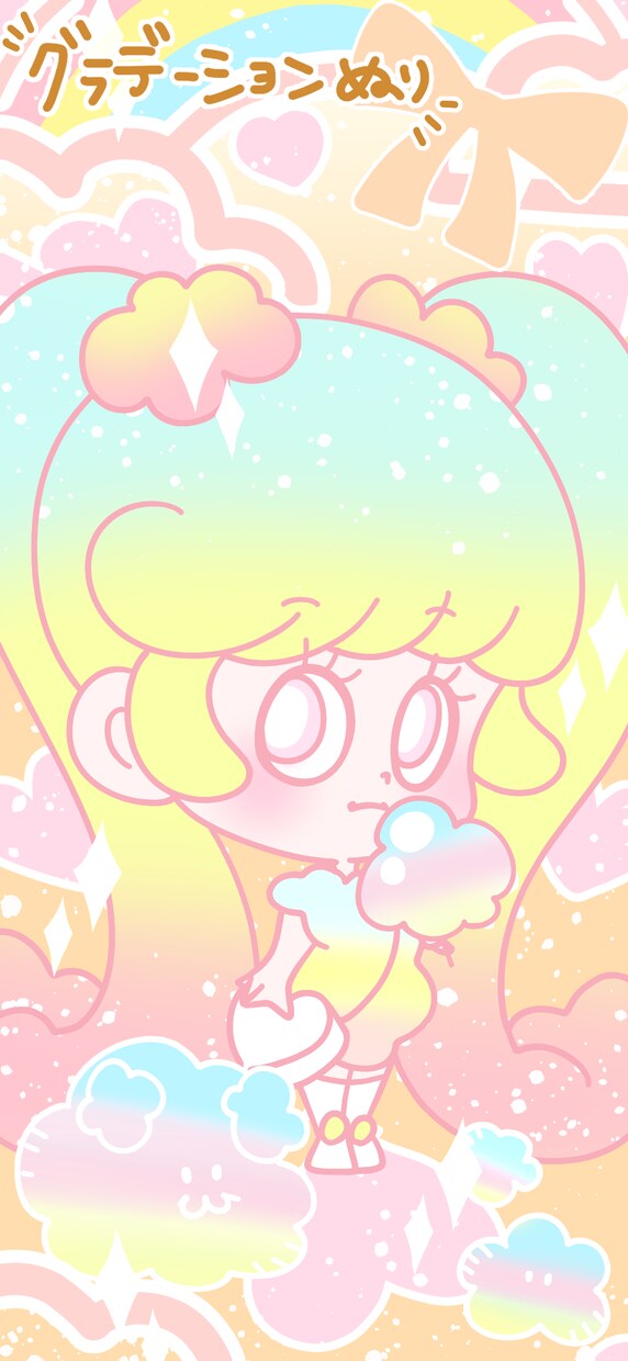 かわいいちびキャラの待ち受けイラストお描きします かわいいチビーズがたくさん待っています！ イメージ2