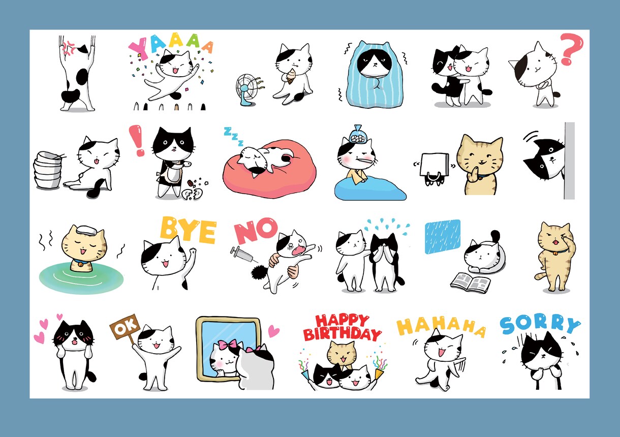 オリジナルなLINEスタンプを作ります プレゼントや気軽に使えるコミュニケーションツールに最適です。 イメージ2