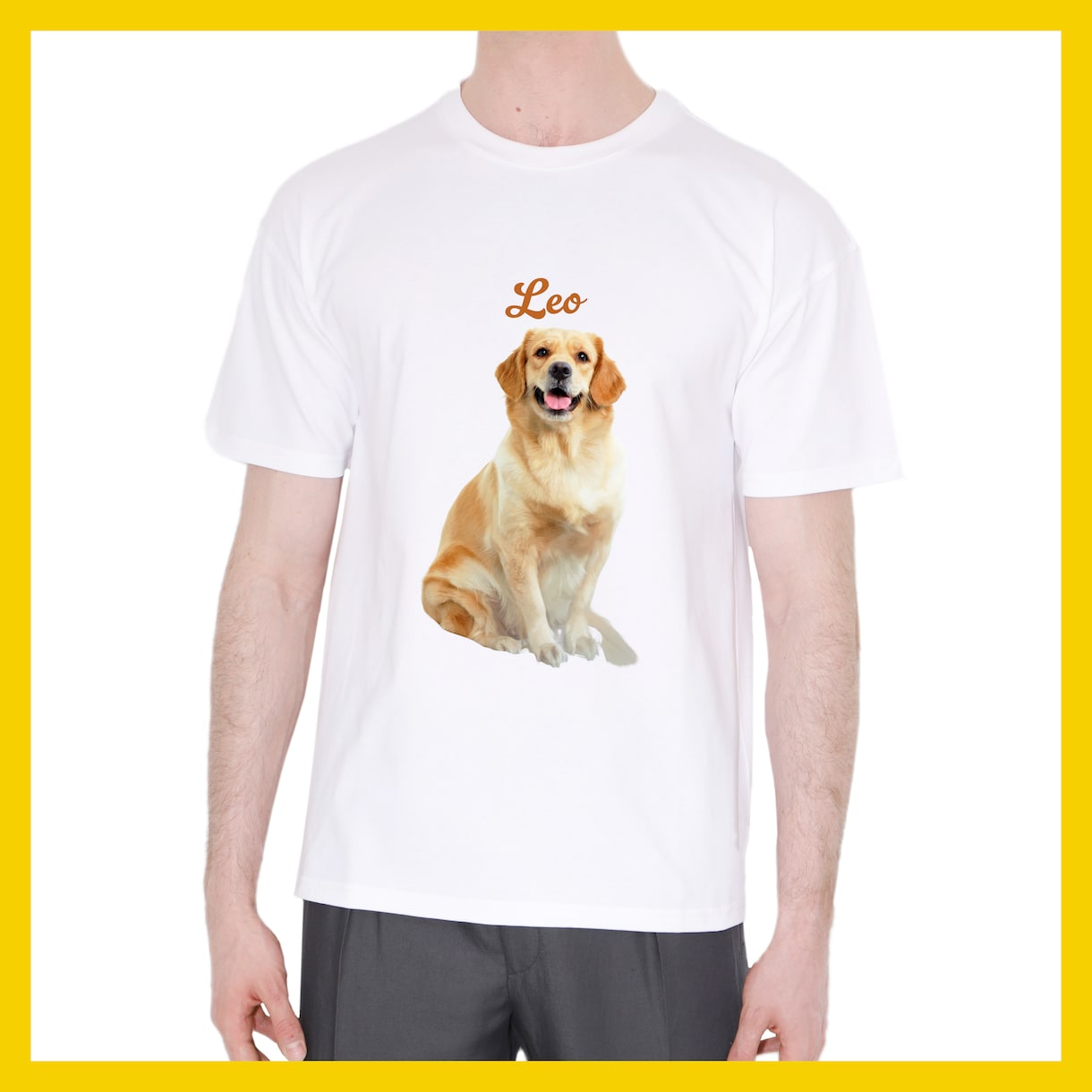 ペットのお写真でオリジナルTシャツつくります 写真と名前を送るだけ。ペットとの思い出に。プレゼントOK！ イメージ5