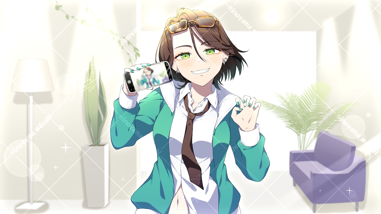 一枚絵制作致します 歌ってみたや動画用サムネイル、MV用、個人観賞用など！ イメージ9