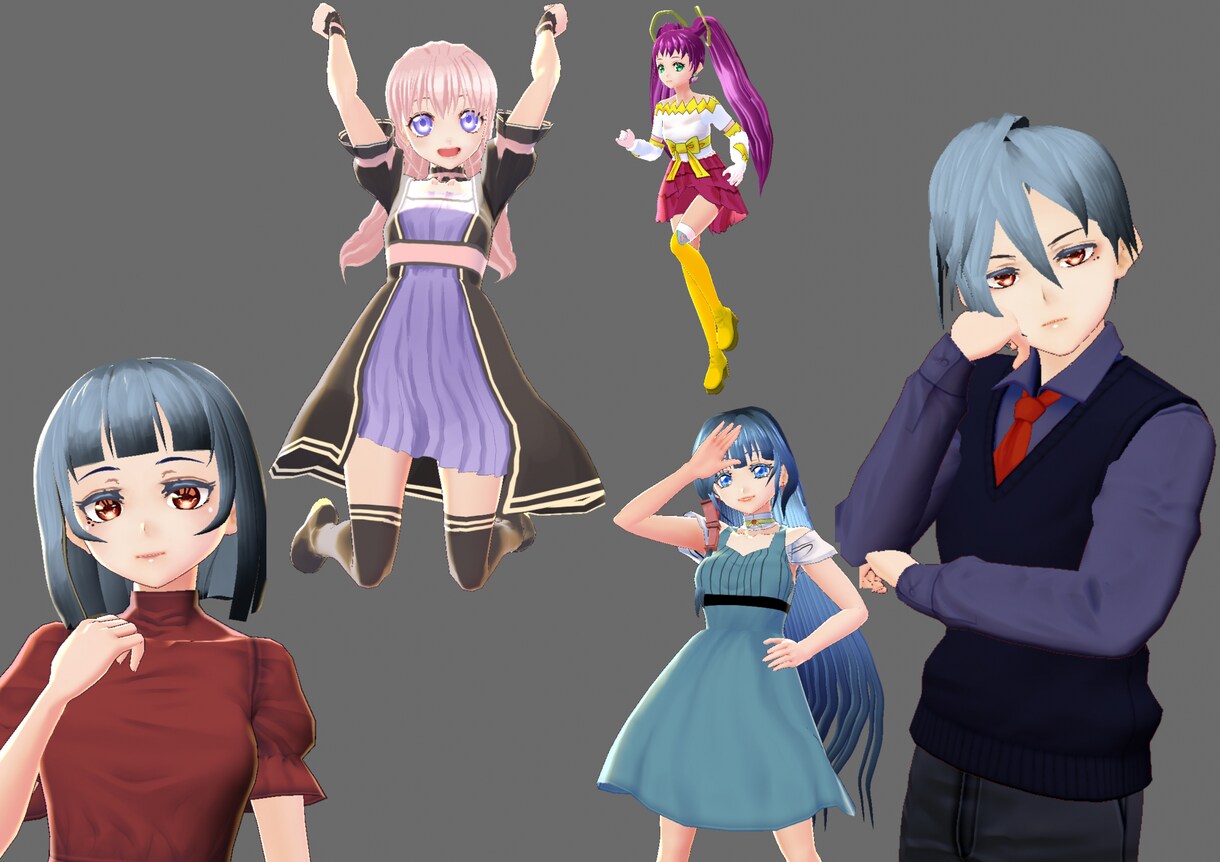 VRoidで再現度高めに3Dモデル化致します イラスト一枚から3Dデビュー！高品質なVRoidモデル！ イメージ7